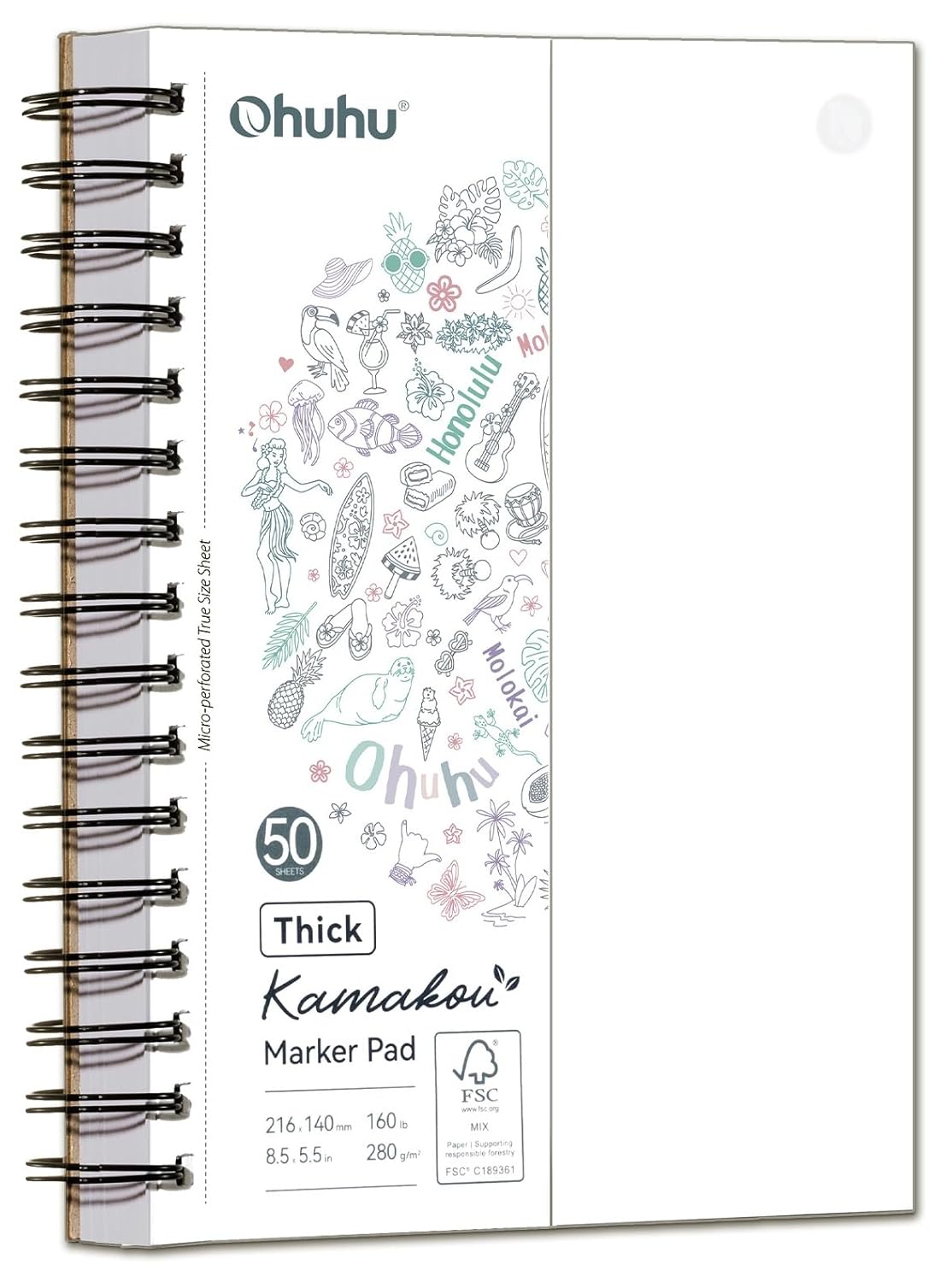 ohuhu bleedproof marker pad – premium drawing paper for alcohol markers ohuhu bleedproof marker pad – premium drawing paper for alcohol markers